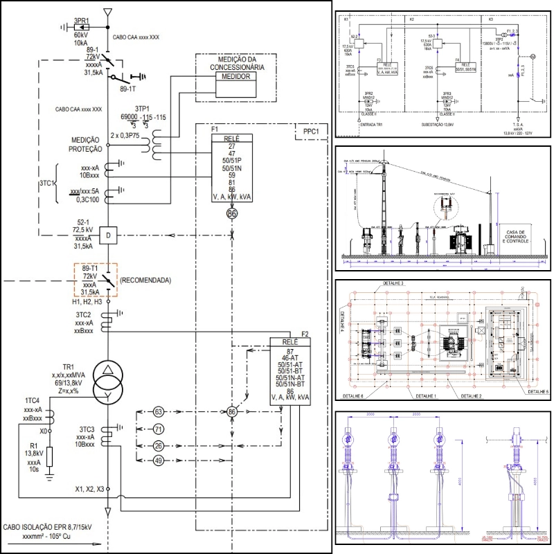 Projeto Elétrico de Subestações